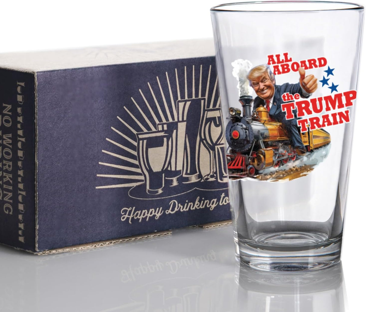 Donald Trump Won Pint Glass Gift for Dad from Daughter, Son - Dad Gifts - Dad Birthday Gift Ideas - Cool Christmas Gifts for Dad - Present for Dad 16 oz Pint Glass Beer Glass