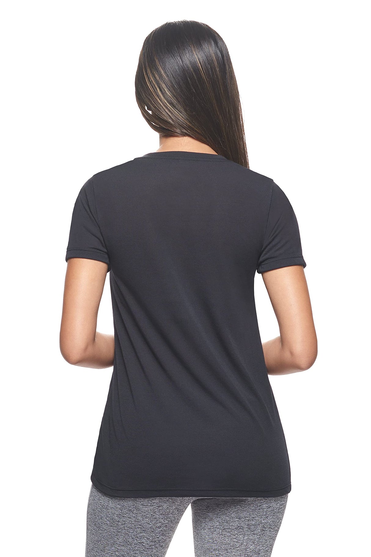 Expert Brand USA-Made Women's Soft Casual Activewear Siro V-Neck T-Shirt