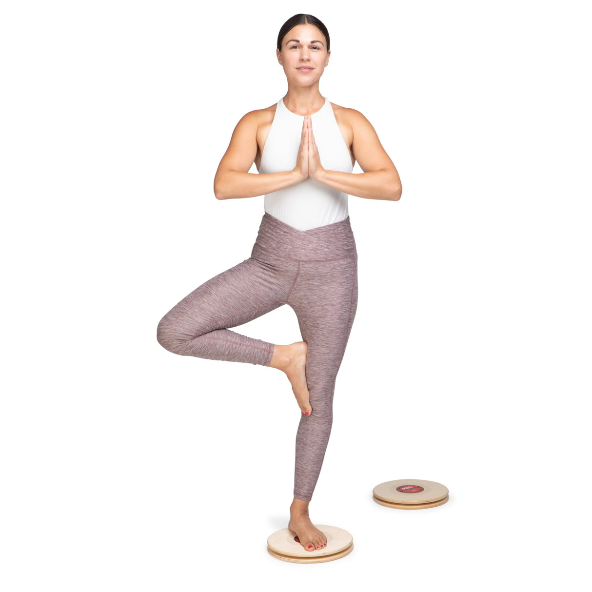 OPTP Pro Rotating Discs (Pair) – 11” Wooden Rotator Discs for Strength and Balance Training, Use as Pilates Discs, a Twist Board for Exercise or Core Workout, and Range of Motion - Made in the USA
