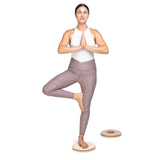 OPTP Pro Rotating Discs (Pair) – 11” Wooden Rotator Discs for Strength and Balance Training, Use as Pilates Discs, a Twist Board for Exercise or Core Workout, and Range of Motion - Made in the USA