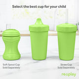 Re-Play Made in USA 10 Oz. Sippy Cups for Toddlers, Pack of 4 - Reusable Spill Proof Cups for Kids, Dishwasher/Microwave Safe - Hard Spout Sippy Cups for Toddlers 3.13" x 6.25", Desert Roses