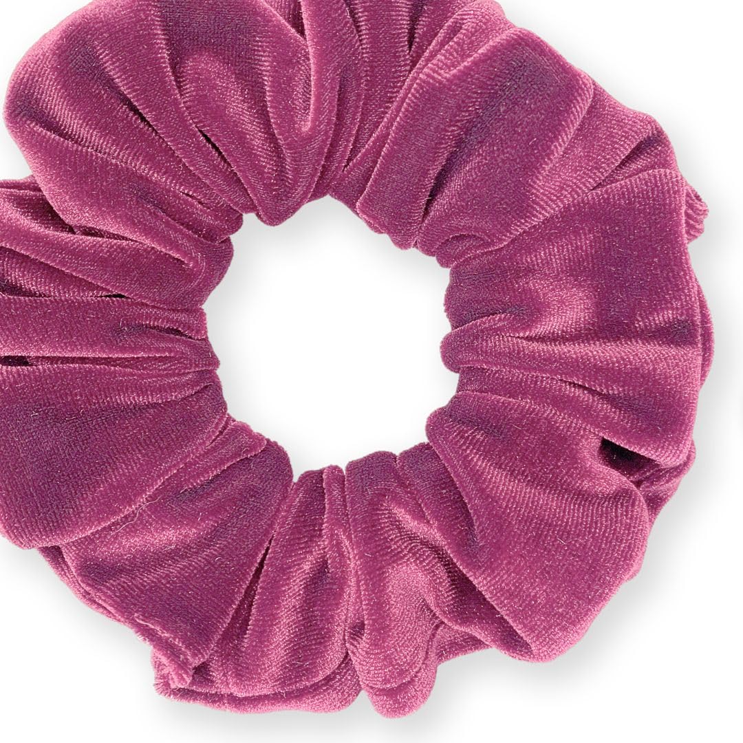Velvet Scrunchies Premium Plush Soft Ponytail Holder Made in the USA Black