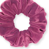 Velvet Scrunchies Premium Plush Soft Ponytail Holder Made in the USA Black