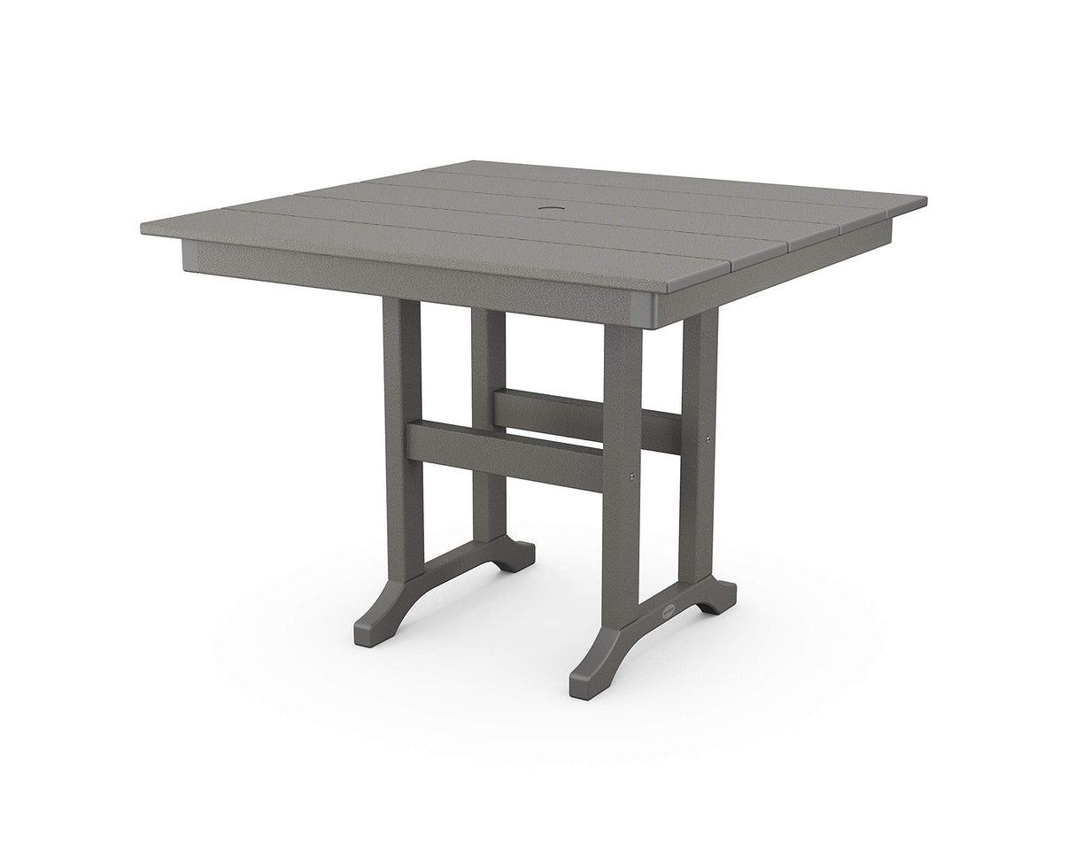 POLYWOOD® Tables Dining Table, Slate Grey