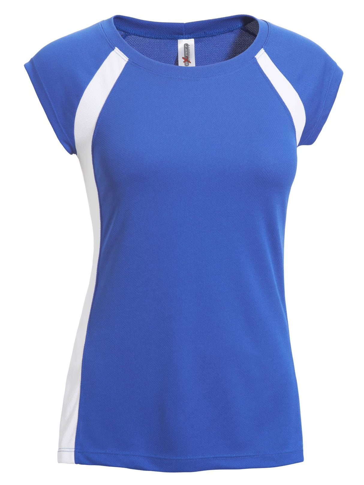 Expert Brand USA-Made Women's Oxymesh Dry Fit Quarter Sleeve Athletic T-Shirt