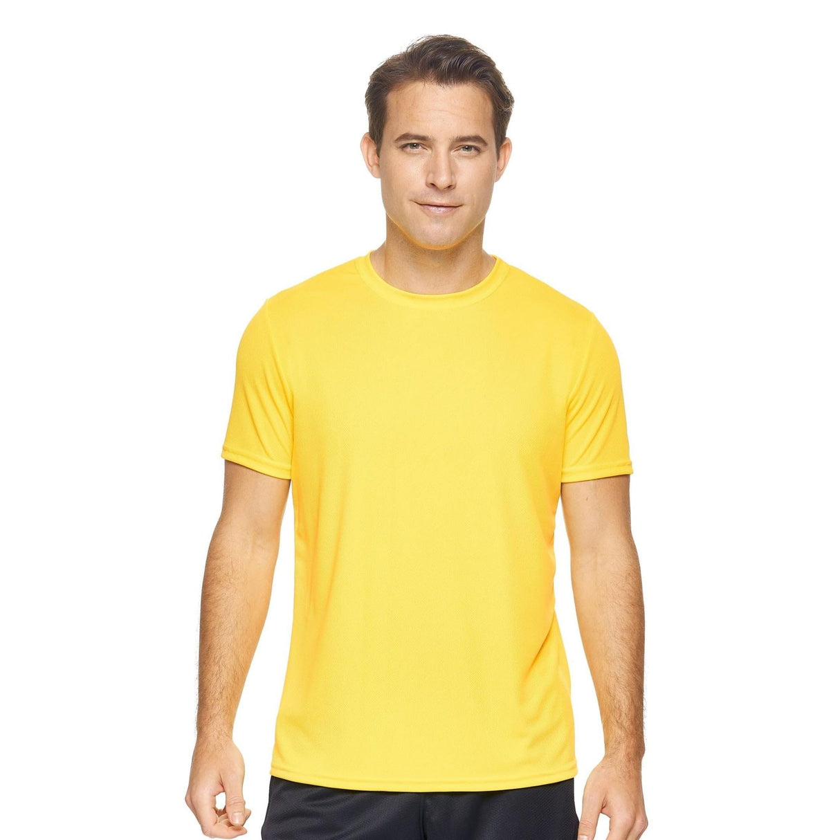 Expert Brand USA-Made Men's Oxymesh Crewneck Short Sleeve Active T-Shirt for Sports Hiking Running Gym