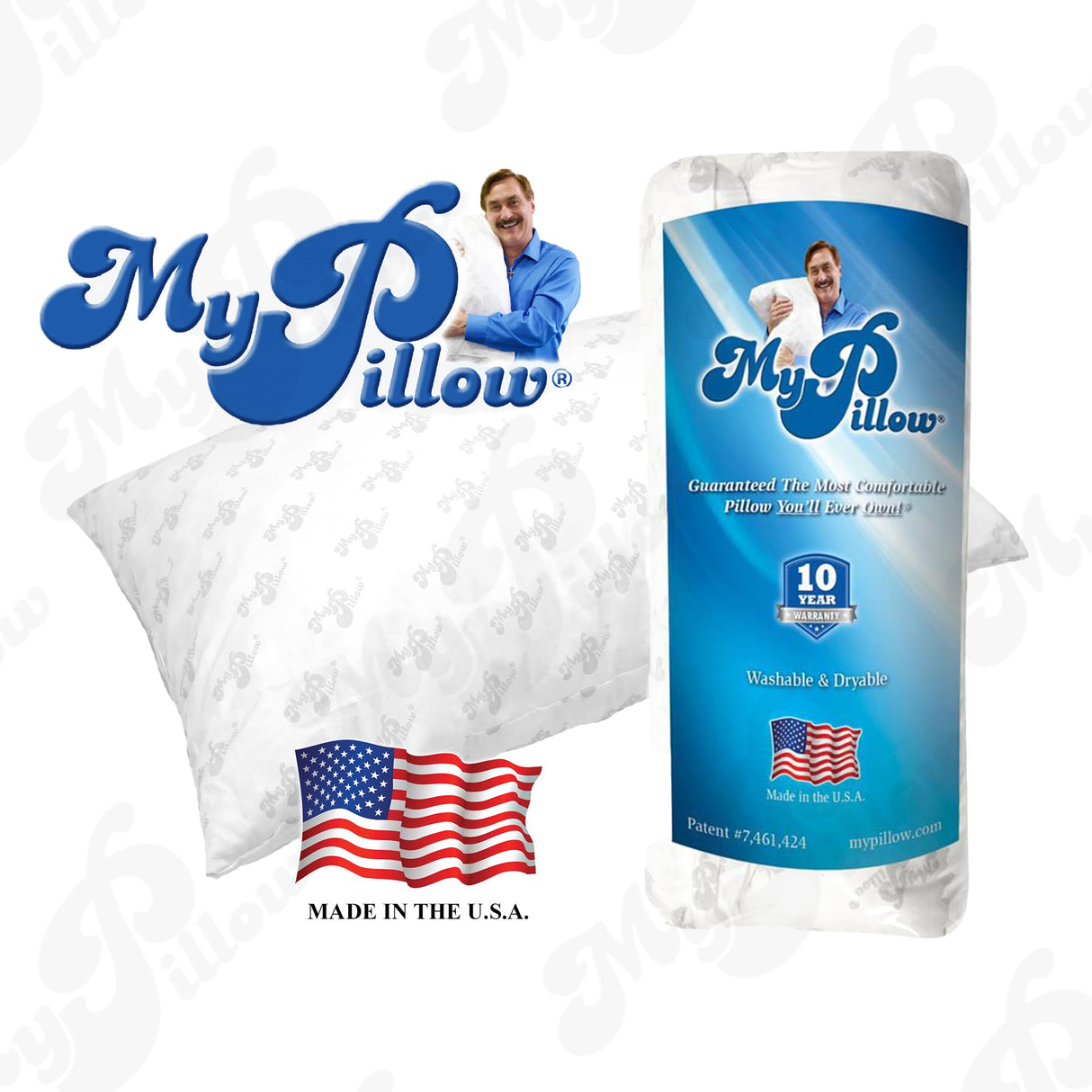 MyPillow Premium Bed Pillow Set of 2 King Medium and Firm