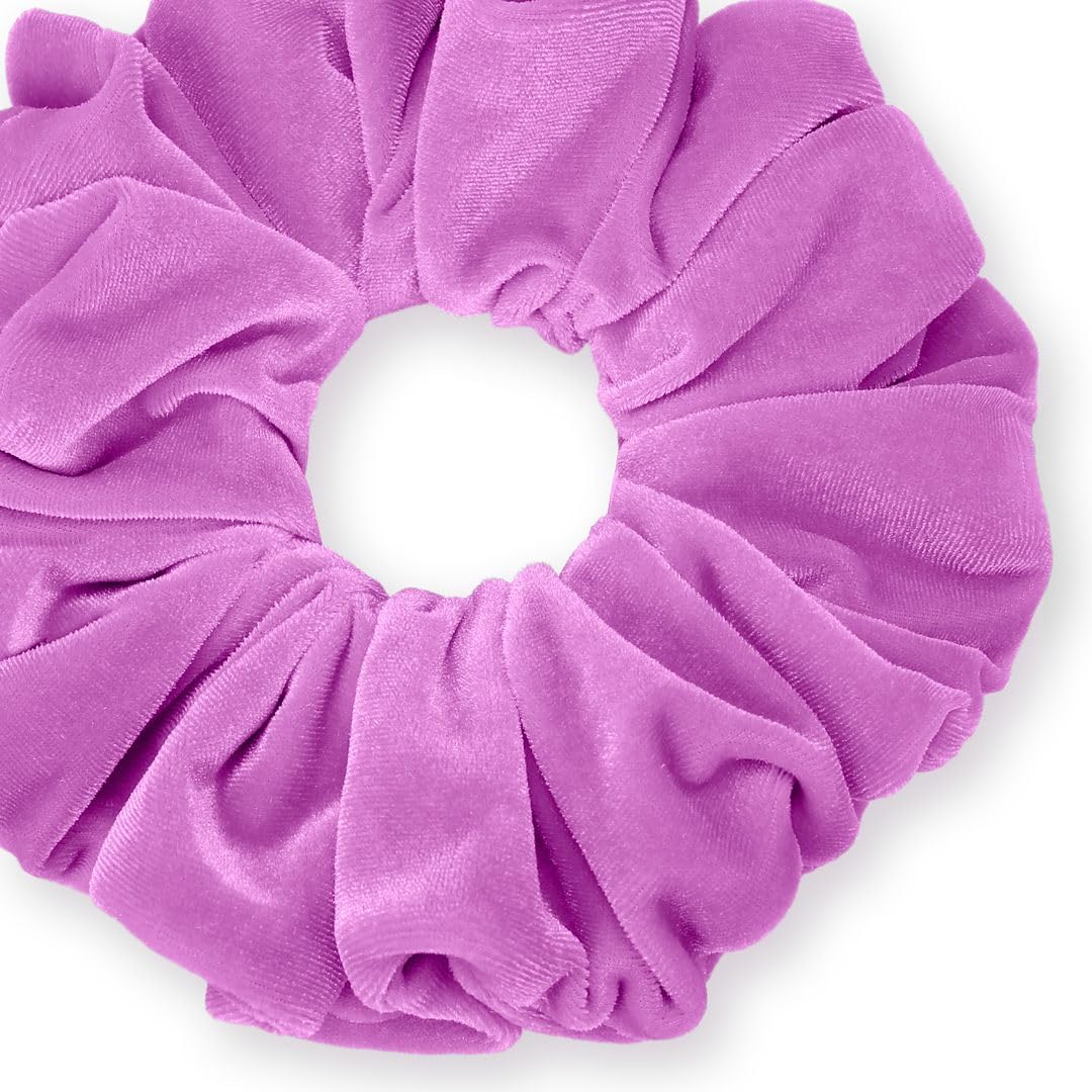 Velvet Scrunchies King Size Leopard XXL Plush Ponytail Holders Oversized Big Made in the USA