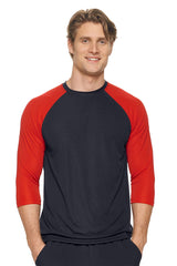 Expert Brand USA-Made Men's Drimax Dry Fit Raglan Baseball Athletic Shirt