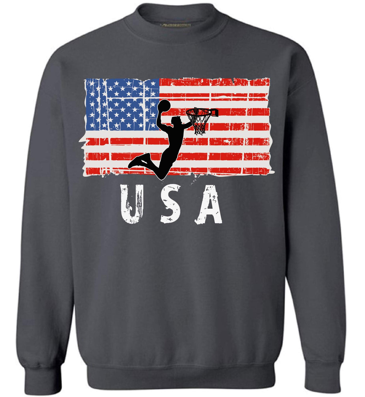 Awkward Styles Basketball USA Crewneck Made in the USA Vintage USA Men Women Sweater