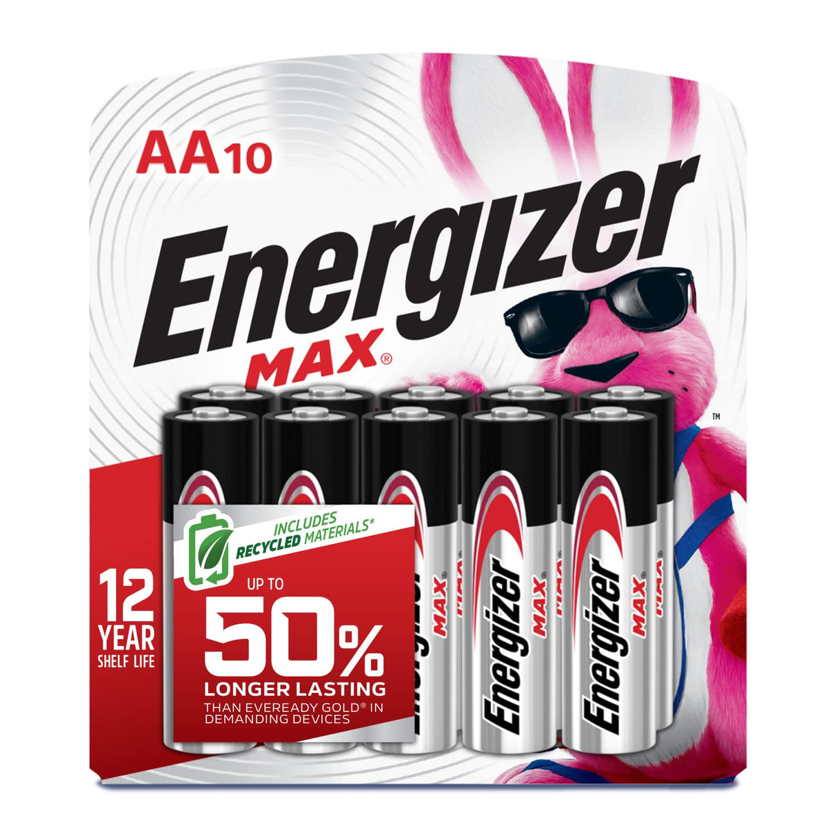 Energizer AA Batteries, Max Double A Battery Alkaline, 8 Count (Pack of 4)