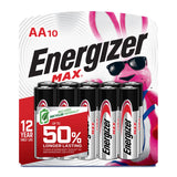 Energizer AA Batteries, Max Double A Battery Alkaline, 8 Count (Pack of 4)