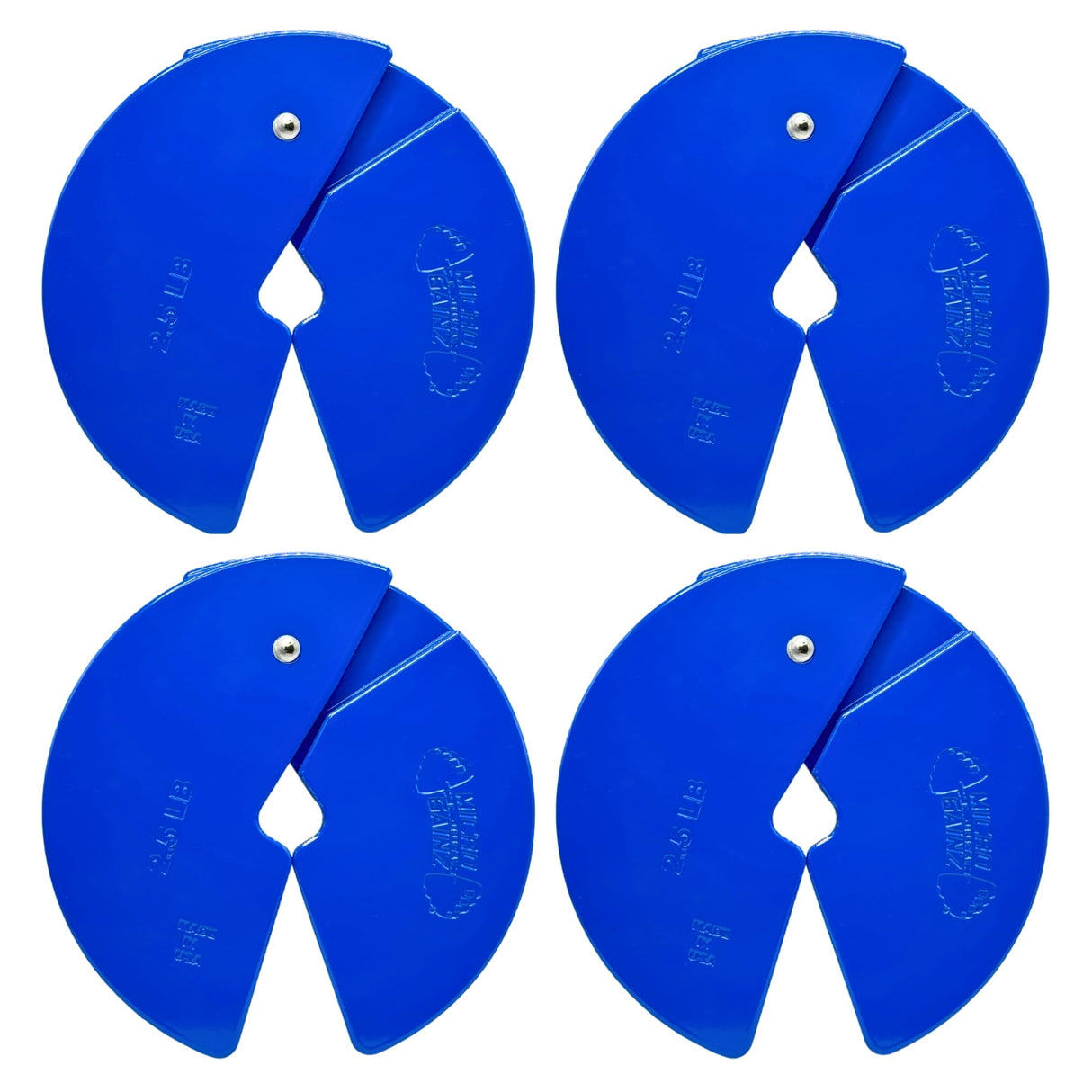 Micro Gainz Dumbbell Fractional 2.5 lb Weight Plate, Ideal for Micro Loading, (Choose Color) 4 Piece Fractional Weight Plates, Designed for Dumbbell Training, Made In USA