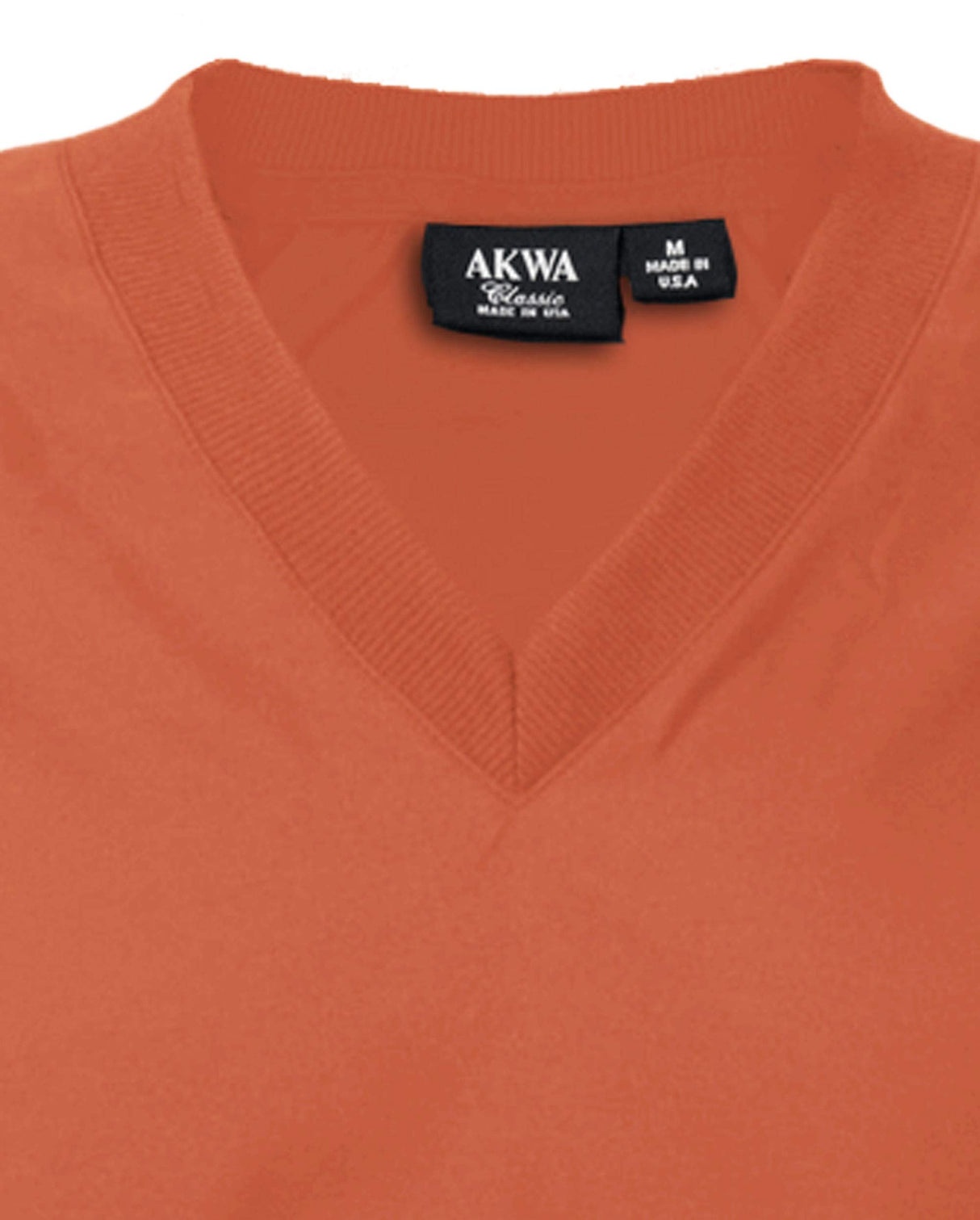 Akwa Made in USA Men's Microfiber Water Repellent V-Neck Pullover Golf Vest
