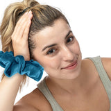 Velvet Scrunchies King Size Leopard XXL Plush Ponytail Holders Oversized Big Made in the USA