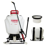 Chapin 61802 4-gallon ProSeries Plus Poly Backpack Sprayer with Foaming Adjustable Nozzle for Fertilizers, Herbicides and Pesticides, Translucent White