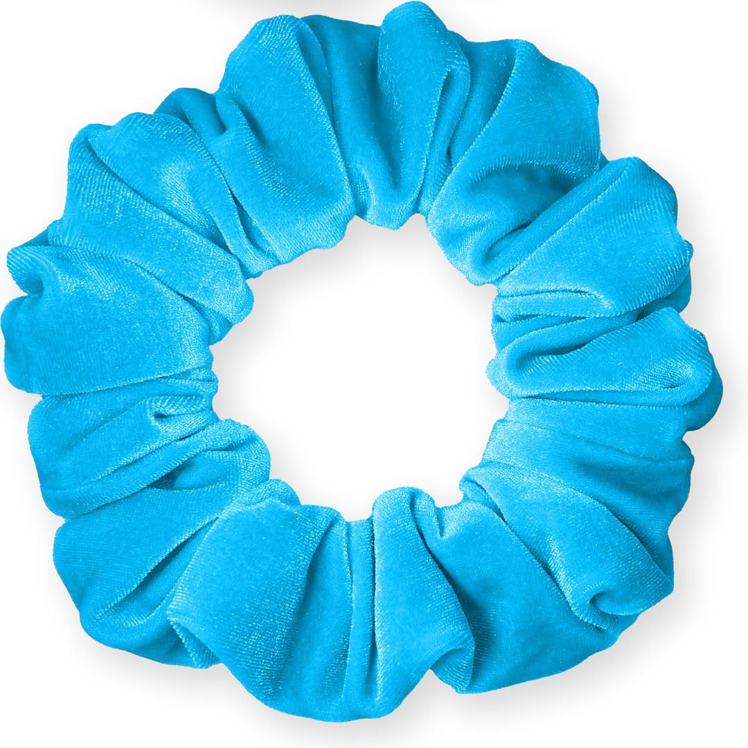 Velvet Scrunchies Jumbo Size Plush Big Ponytail Holders Thick Braided Locked Hair Big Made in the USA Green Pine