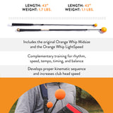 Orange Whip Distance Duo Patented & Made in USA- Lightspeed + Golf Swing Trainer Set *Made in USA*