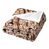 Ships Next Day,Custom Blanket with Picture Made in USA,Personalized Photo Blanket for Family Anniversary Christmas Birthday Halloween Valentines