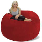 Chill Sack Bean Bag Chair: Giant 6' Memory Foam Furniture Bean Bag - Big Sofa with Soft Micro Fiber Cover, Charcoal