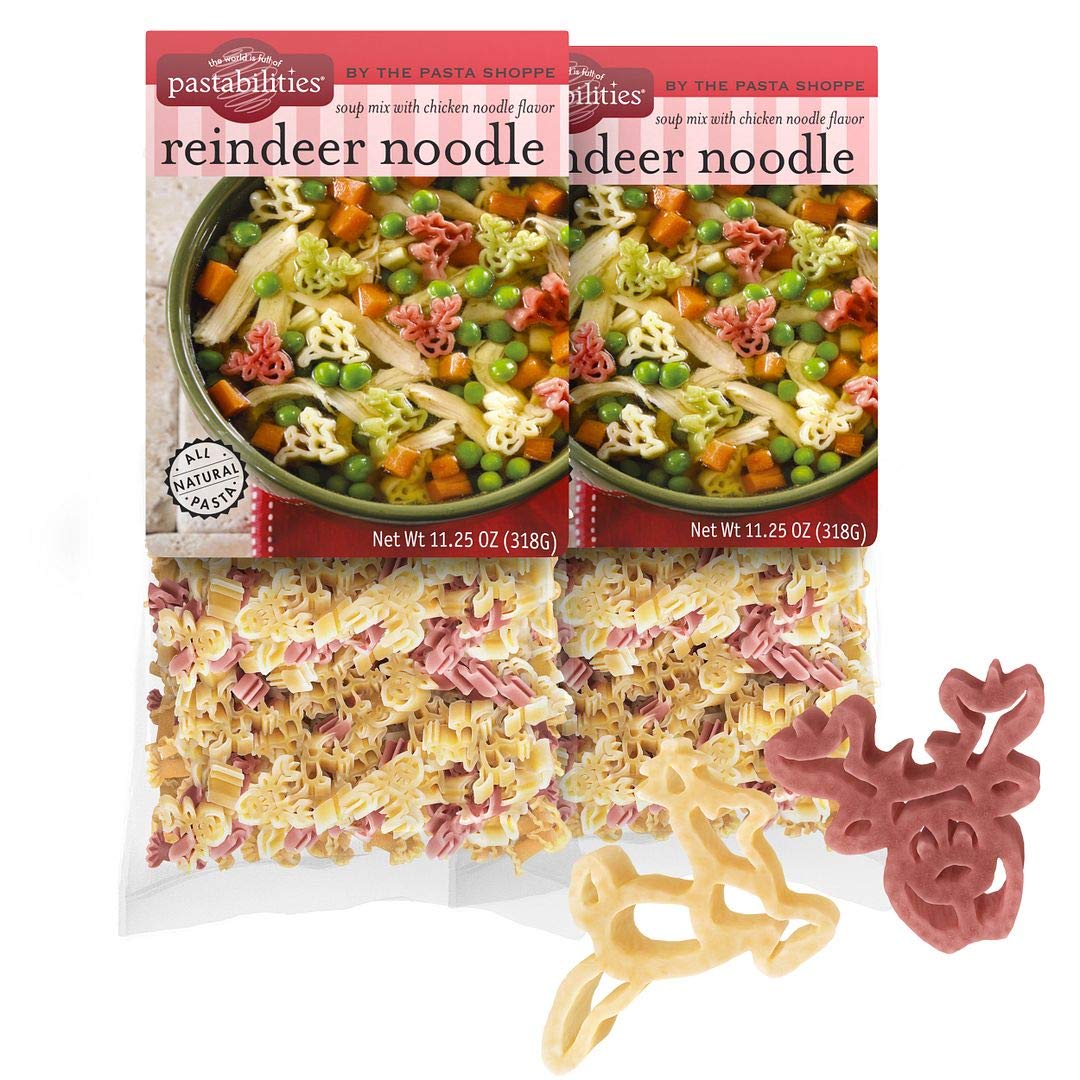 Pastabilities Fun Shaped Pasta for Kids - Christmas Tree Shaped - Green and Brown Tree Holiday Theme, Non-GMO Natural Wheat Pasta, All-Natural, Kosher Certified, Made in the USA, (2 Pack,14 Oz)