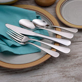 Annapolis 20 Piece Flatware Set Service for 4 Stainless Steel 18/10 Silverware Made in USA by Liberty Tabletop
