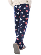 Made in USA Mens Premium Pajama Pants with Print Pattern Knit Fleece Lounge PJ Botton with Pockets
