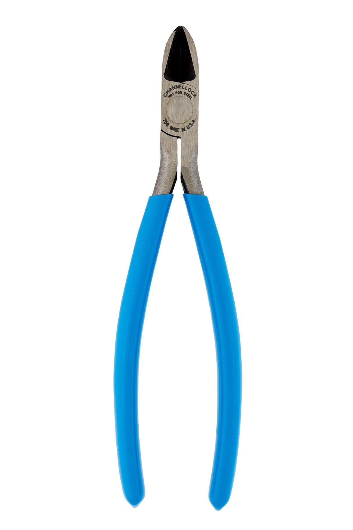 Channellock 758 7.5-Inch Long Reach Diagonal Flush Cutting Plier, Blue