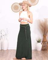 Popana Womens Long Maxi Skirt - Made in USA Long Skirts for Women Trendy - Casual Convertible Sundress Plus Size Maxi Skirt