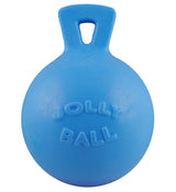 Jolly Pets Tug-n-Toss Heavy Duty Dog Toy Ball with Handle, 8 Inches/Large, Blueberry