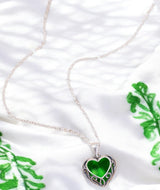 Bottled Up Designs Handmade, Homespun Hearts Necklace, Recycled Vintage Bottles, Sterling Silver, Made in USA, Birthday Gifts, Mothers Day, Women, Anniversary (White 1960s Cold Cream Jar)