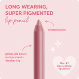 Colourpop Lippie Lip Pencil - High-Pigment, Long-Lasting Lip Liner - Sharpenable Lip Liner Pencil for High-Impact Lip Color - Vegan, Cream Formula with Precise Application - BFF 2 (0.04 oz)