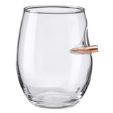 BenShot Bulletproof Wine Glass with real bullet