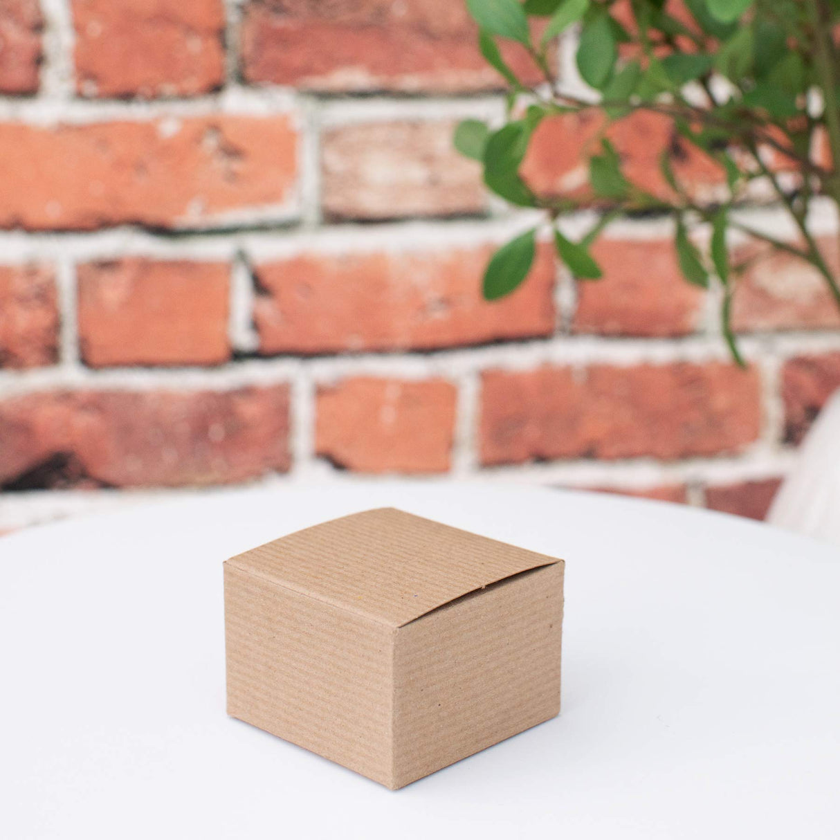 Made in USA 10-Count Recycled Brown Kraft Gift Boxes (5" X 5" X 3") with Tuck Lids for Weddings, Crafting and Baking Packaging Needs