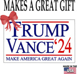 Rogue River Tactical Trump Vance 2024 Presidential Election Bumper Sticker Car Decal Conservative Republican USA Election Political Sticker