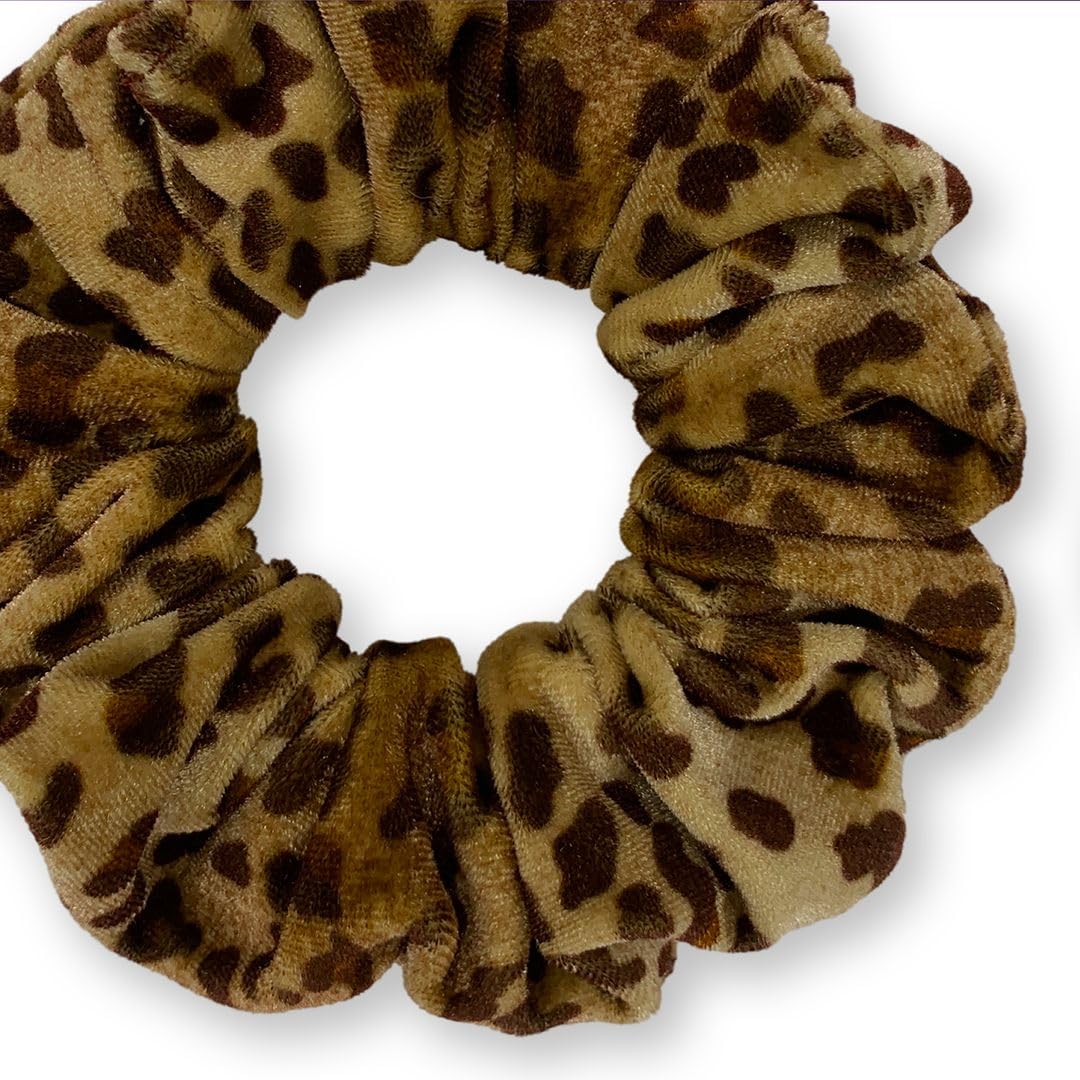 Velvet Scrunchies Premium Plush Soft Ponytail Holder Made in the USA Black