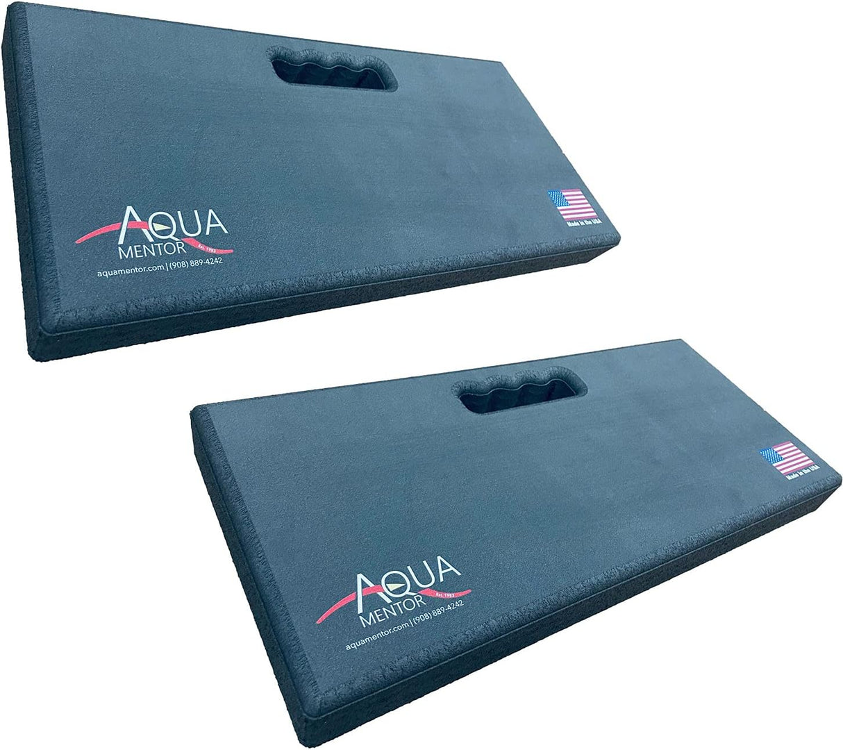 Kneeling Pad - Made in The USA - Firm, Durable and Thick Garden or Mechanics Foam Kneeling Pad, Great for Use Around The House, Garden, Job or Shop(17.5” x 8.0” x 1.5”, Black, 2-Pack)