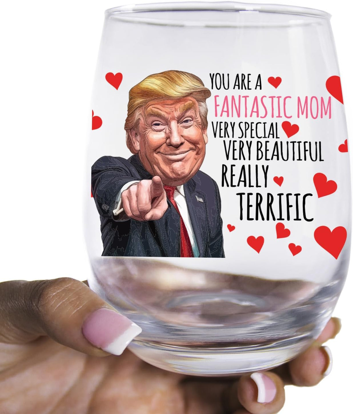Mom Gifts Mug - Mothers Day Mug - Trump Wine Glass You Are A Really Really Great Mom Funny Mom Cup You Are The Best Mom Gift For Mom From Daughter Son Husband Christmas Birthday