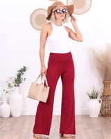 Popana Palazzo Pants for Women Casual Summer Wide Leg Beach Pants Plus Size Made in USA