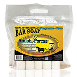 Amish Farms Fragrance-Free Natural Bar Soap for Sensitive Skin, Original Recipe - Made in USA (Huge 5 Bars) Unscented Moisturizing Bar Soap (5-Pack)