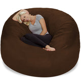 Chill Sack Bean Bag Chair: Giant 6' Memory Foam Furniture Bean Bag - Big Sofa with Soft Micro Fiber Cover, Charcoal