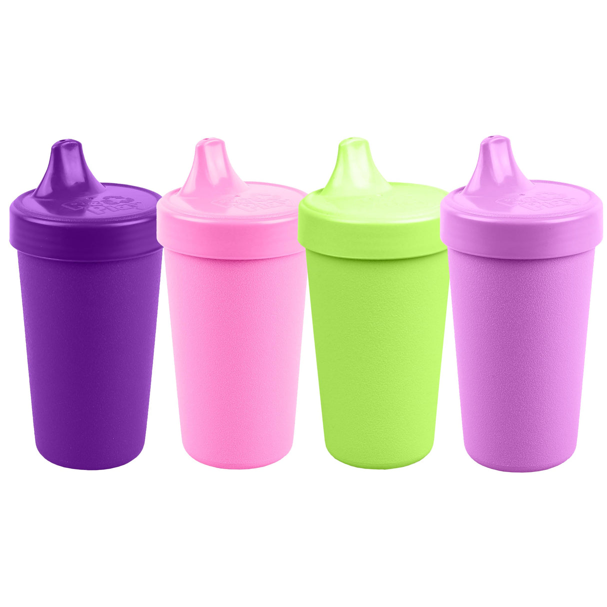 Re-Play Made in USA 10 Oz. Sippy Cups for Toddlers, Pack of 4 - Reusable Spill Proof Cups for Kids, Dishwasher/Microwave Safe - Hard Spout Sippy Cups for Toddlers 3.13" x 6.25", Desert Roses