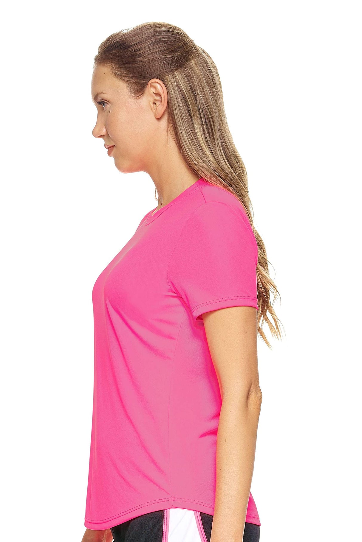 Expert Brand USA-Made Women's Drimax Dry Fit Short Sleeve Athletic T-Shirt