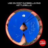 Micro Gainz Dumbbell Fractional 1.25lb Weight Plate, Ideal for Micro Loading, (Choose Color) 4 Piece Fractional Weight Plates, Designed for Dumbbell Training, Made In USA