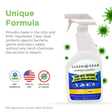 Disinfectant, Cleaner, and Deodorizer For Sports Equipment, Gyms, and Fitness Centers - EPA-Registered, Hospital Grade, Made in USA - 1-Pack of 32 Oz Bottle Disinfecting Spray