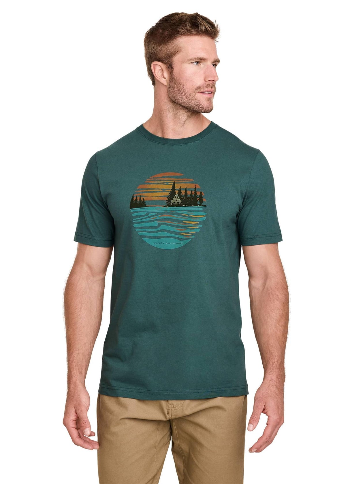 Jockey Men's Casualwear Outdoors Heritage Graphic Short Sleeve T-Shirt
