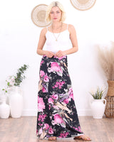 Popana Womens Long Maxi Skirt - Made in USA Long Skirts for Women Trendy - Casual Convertible Sundress Plus Size Maxi Skirt