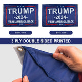 TRUMP 2024 Flag 3x5 outdoor made in usa Double Sided 3ply Make America Great Again Heavy Duty PresidentTrump Flags 2024 for Indoor Outdoor Decorations