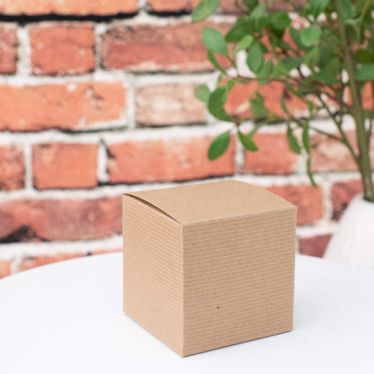 Made in USA 10-Count Recycled Brown Kraft Gift Boxes (5" X 5" X 3") with Tuck Lids for Weddings, Crafting and Baking Packaging Needs