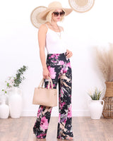 Popana Palazzo Pants for Women Casual Summer Wide Leg Beach Pants Plus Size Made in USA